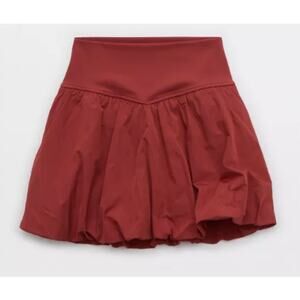 *NWT* OFFLINE By AERIE Real Me Red Bubble Skort w/ Pockets, Size S